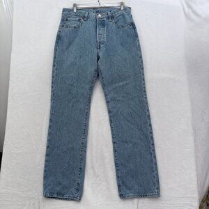 Levis 501 Jeans Mens 32x32 Blue Original Fit Straight Leg Button Fly